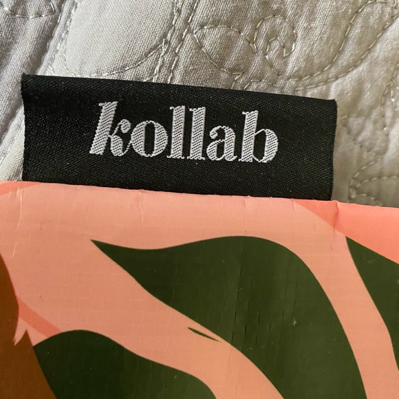 NWT Kollab Clutch Summer Leaves Bag - Picture 6 of 9